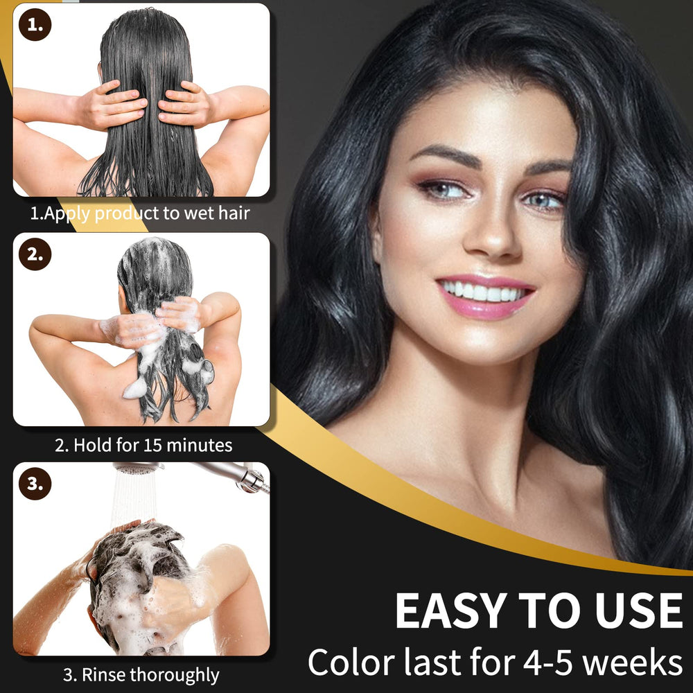COSMTEK before-and-after on treated hair showing gray coverage possibilities