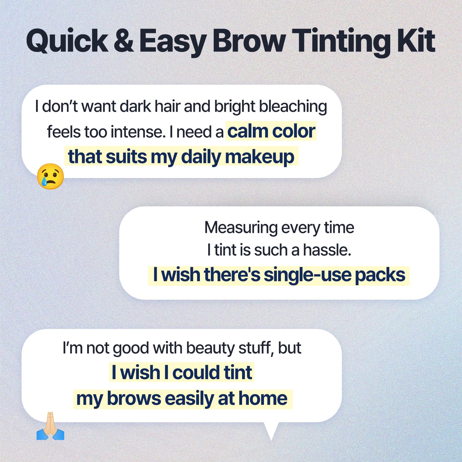 Easy mixing step without tools, ideal for beginner-friendly brow tinting.