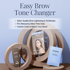 COSNORI packaging highlights clean, single-use packets for tidy at-home tinting.