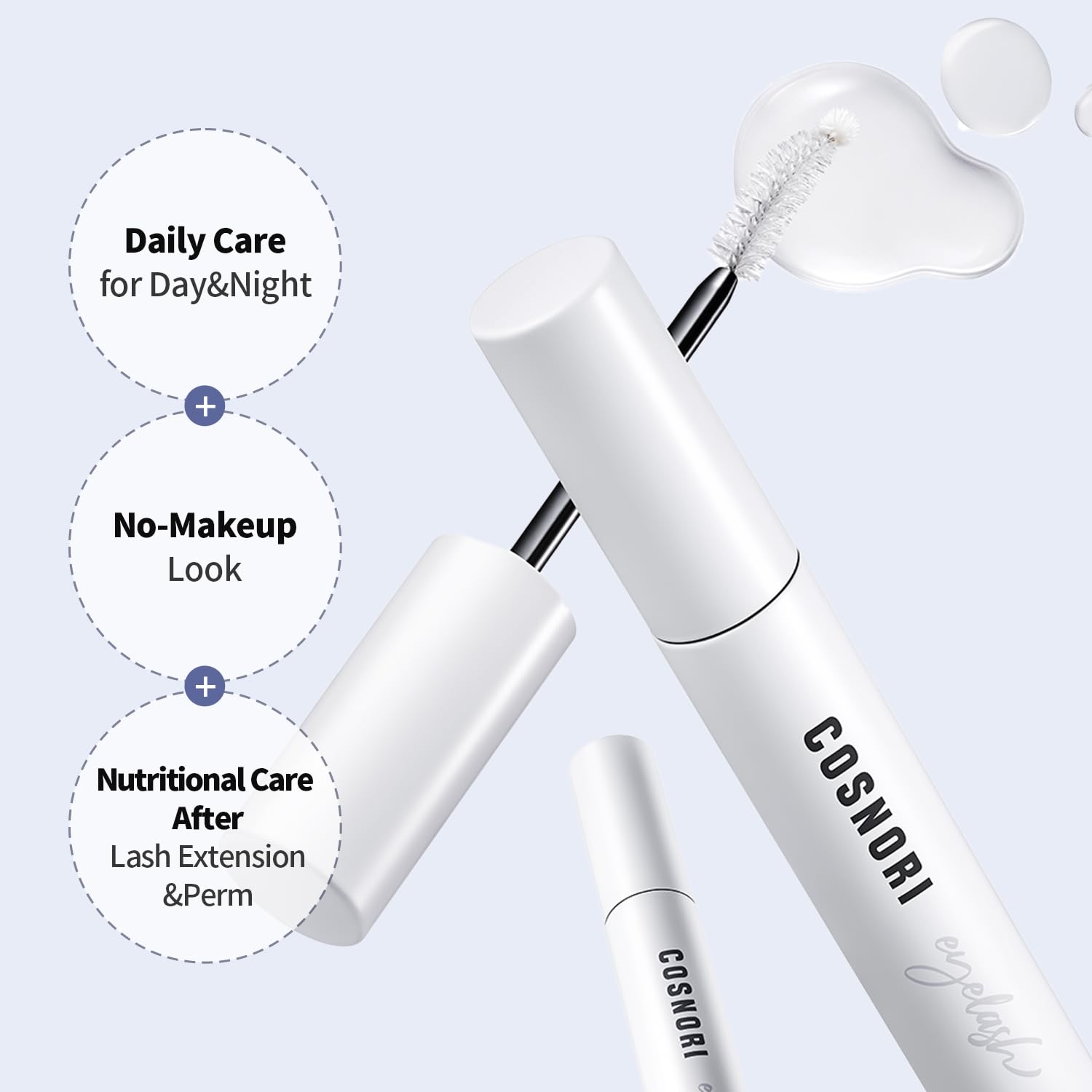 COSNORI tear-balanced, oil-free formula suitable for sensitive eyes.