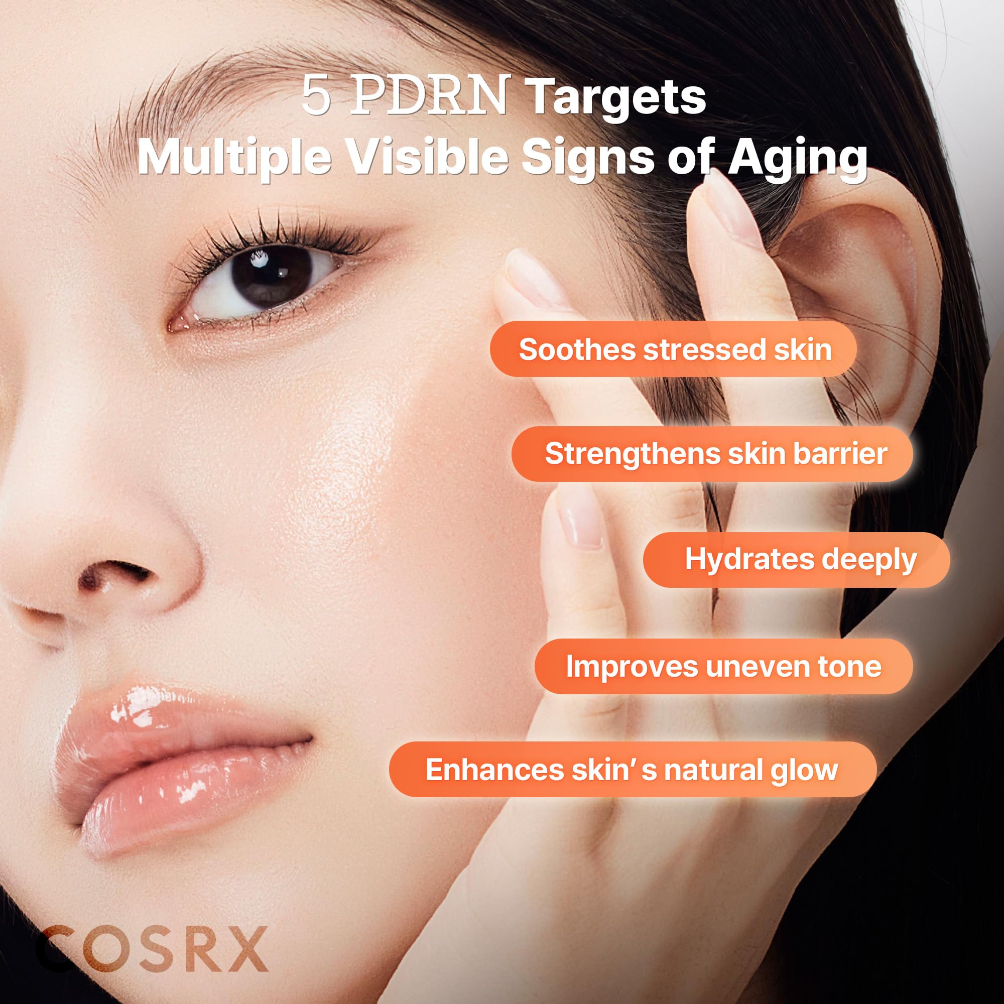 COSRX 5 PDRN B5 toner dispense shot for easy daily use