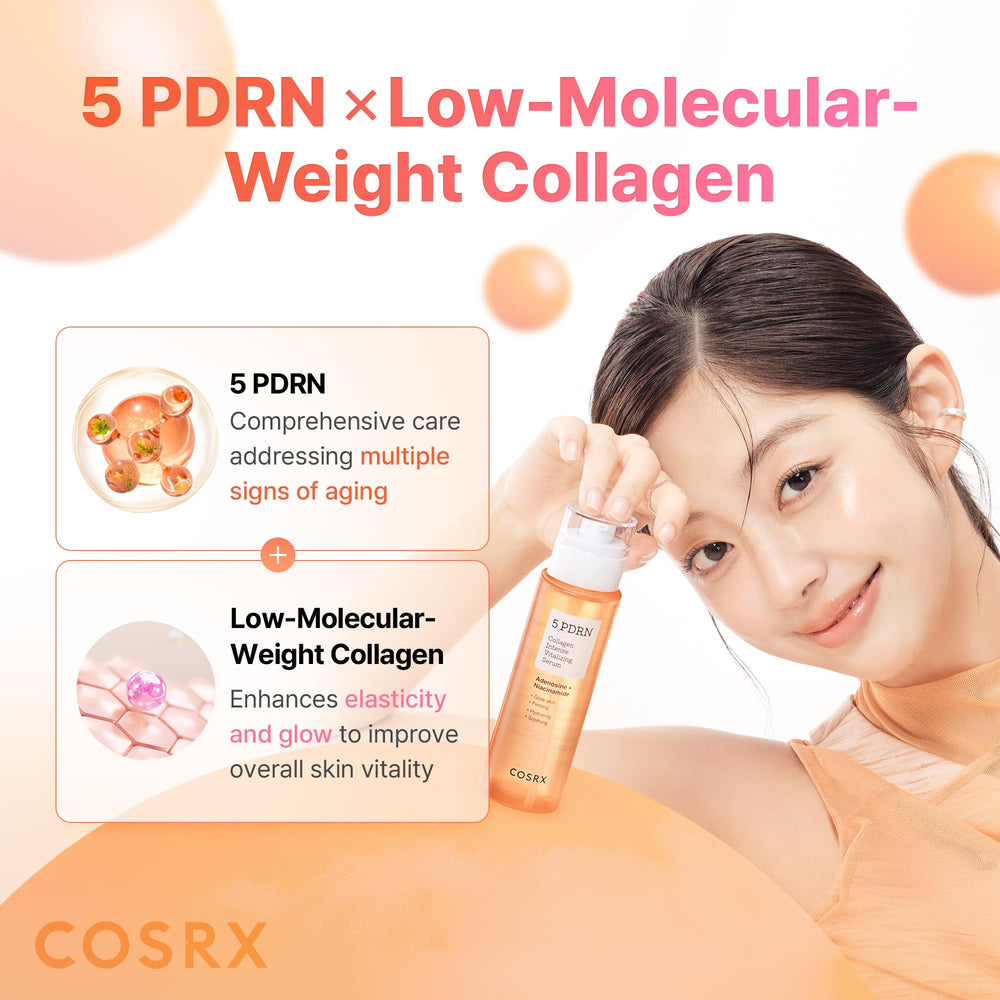  Serum on skin glow hinting at luminous, even-looking complexion