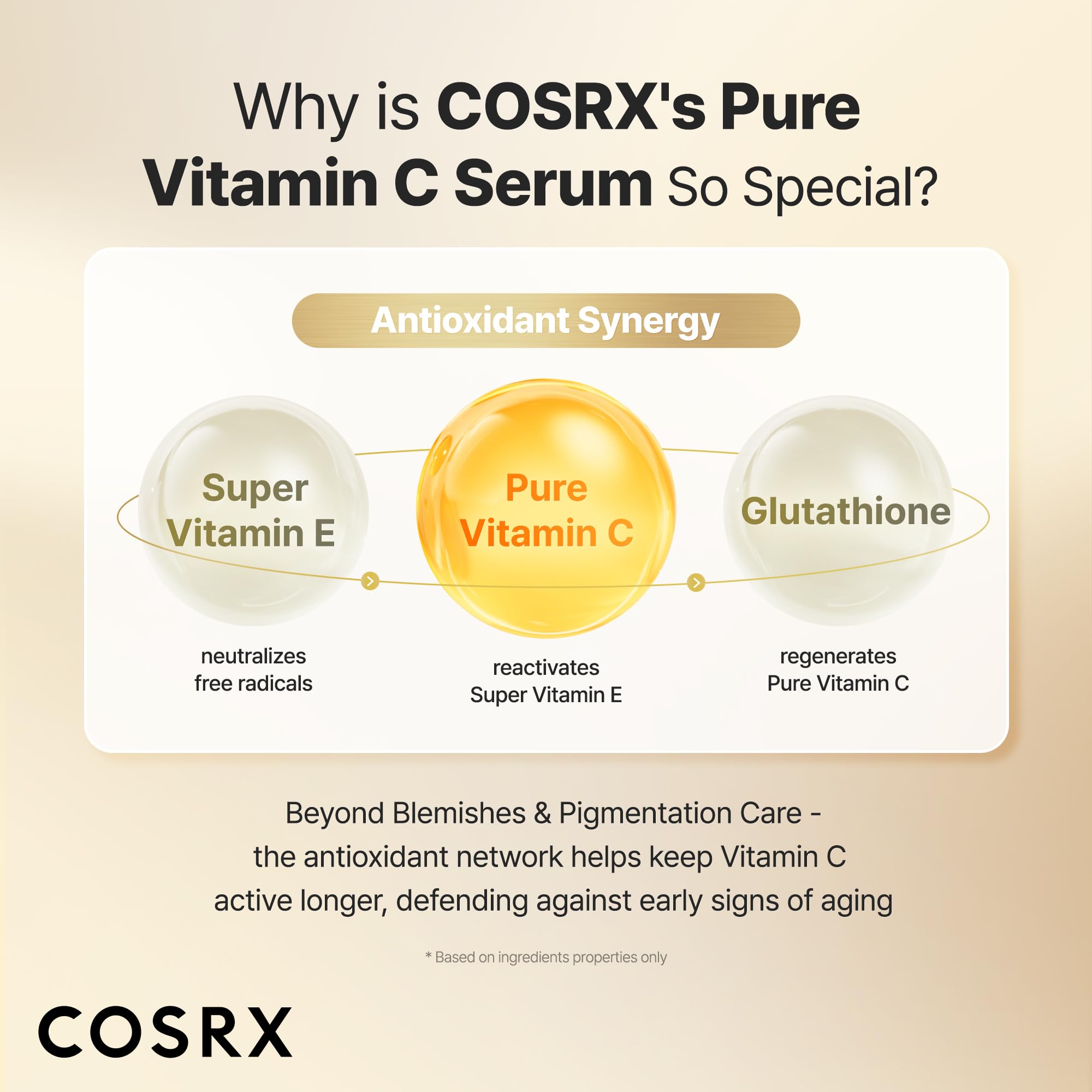COSRX vitamin C daytime routine with sunscreen