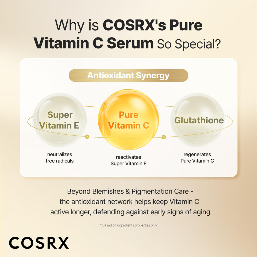 COSRX vitamin C daytime routine with sunscreen