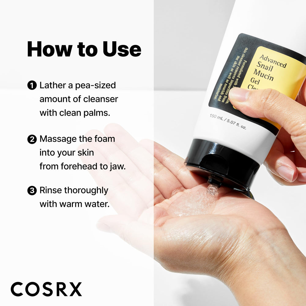 COSRX ingredients list shows skin-friendly, free-from parabens and sulfates