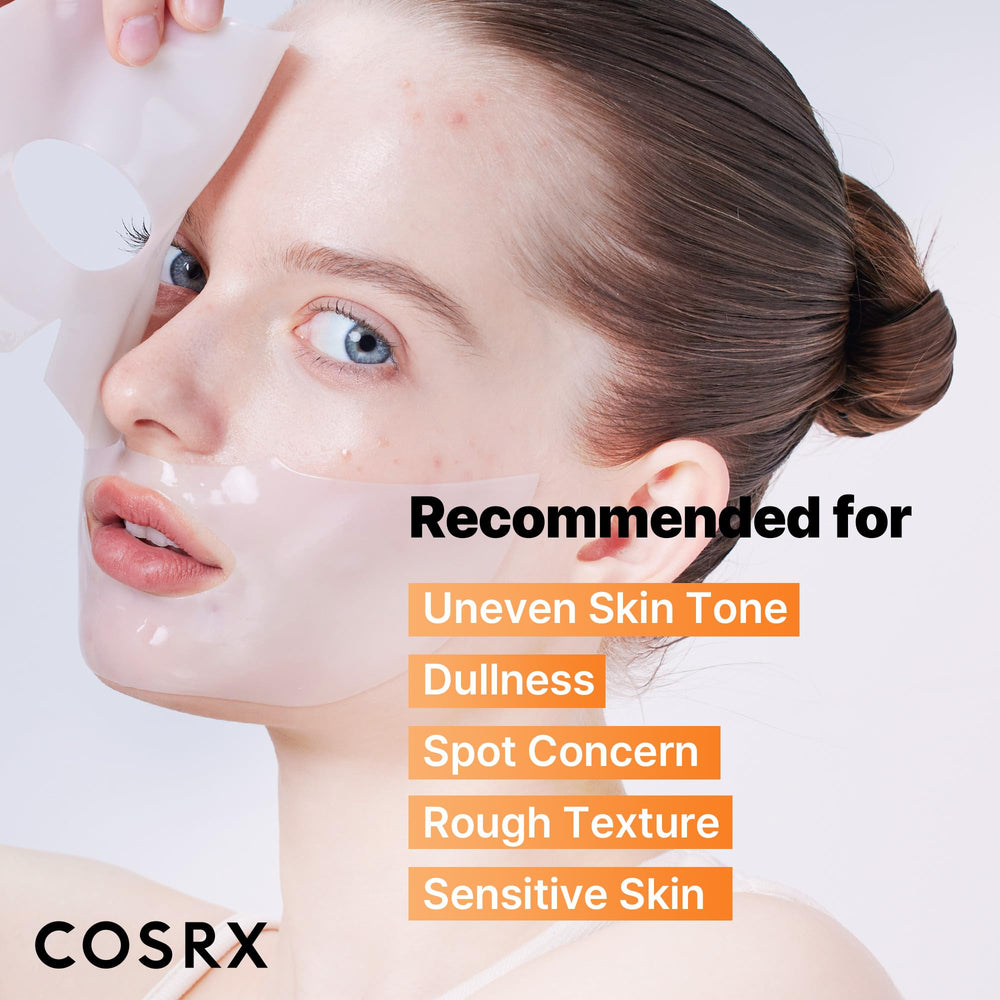 Face without mask after use showing refined texture