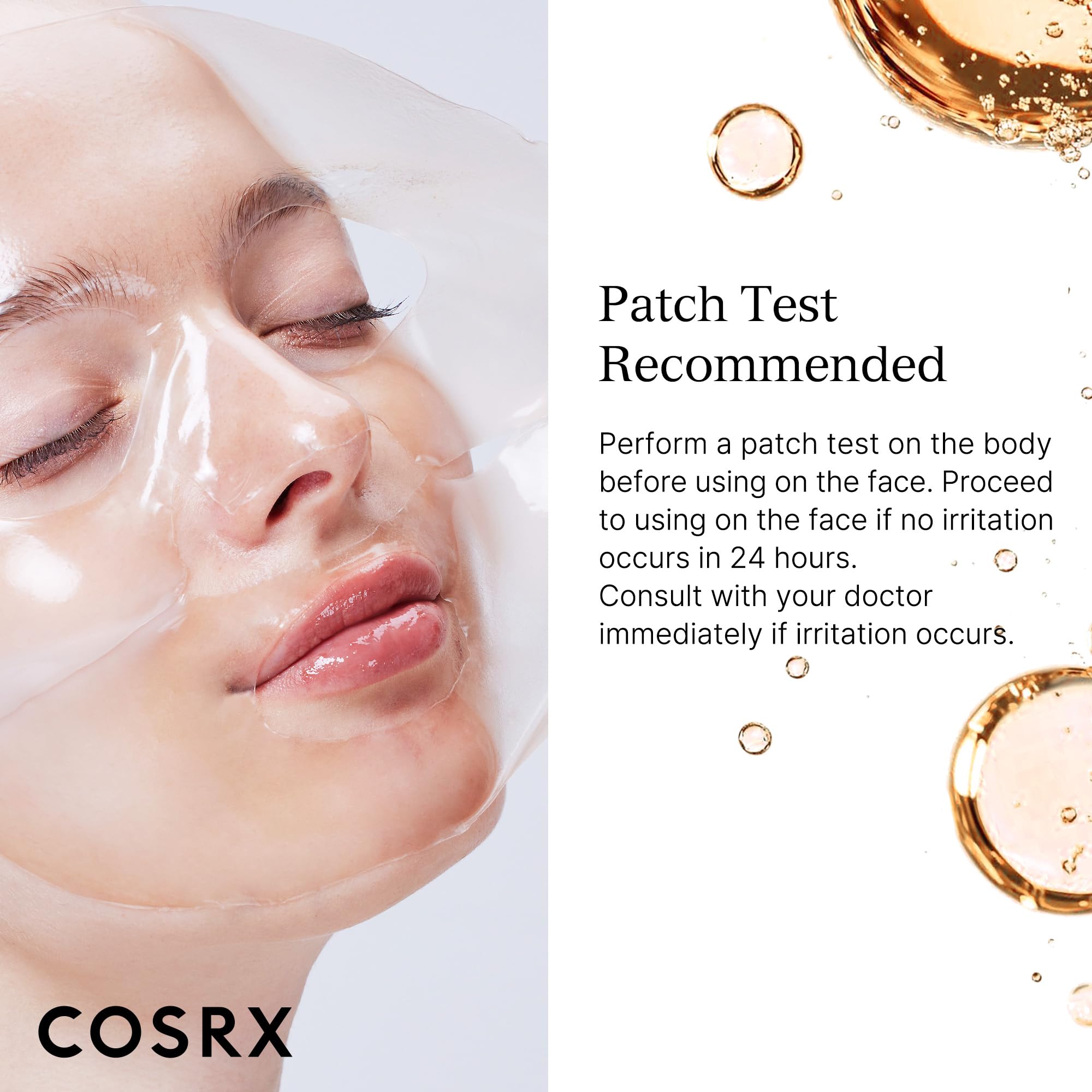 Night-use setup with COSRX Alpha-Arbutin hydrogel mask