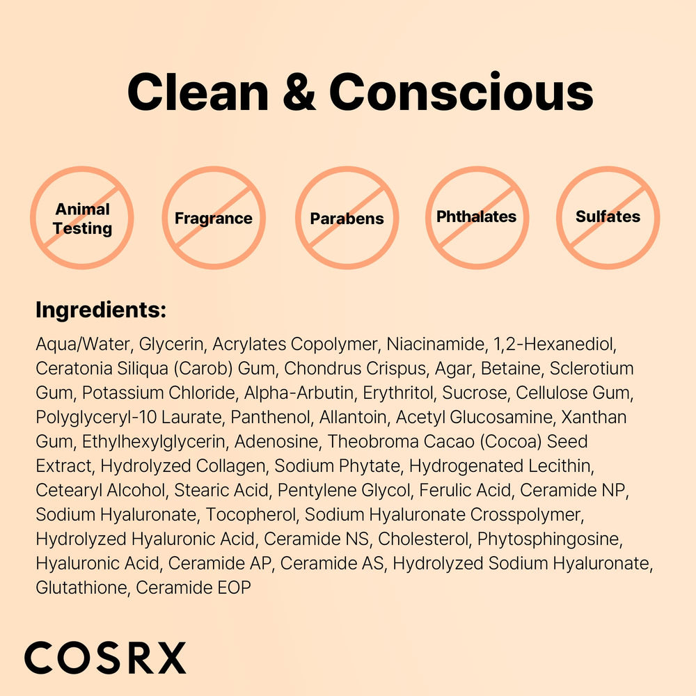 Packaging close-up of COSRX Alpha-Arbutin mask