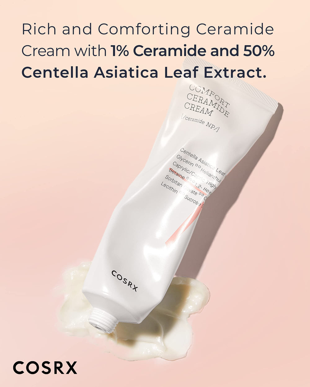Close-up of Balancium Comfort Ceramide Cream texture for smooth application