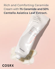 Close-up of Balancium Comfort Ceramide Cream texture for smooth application