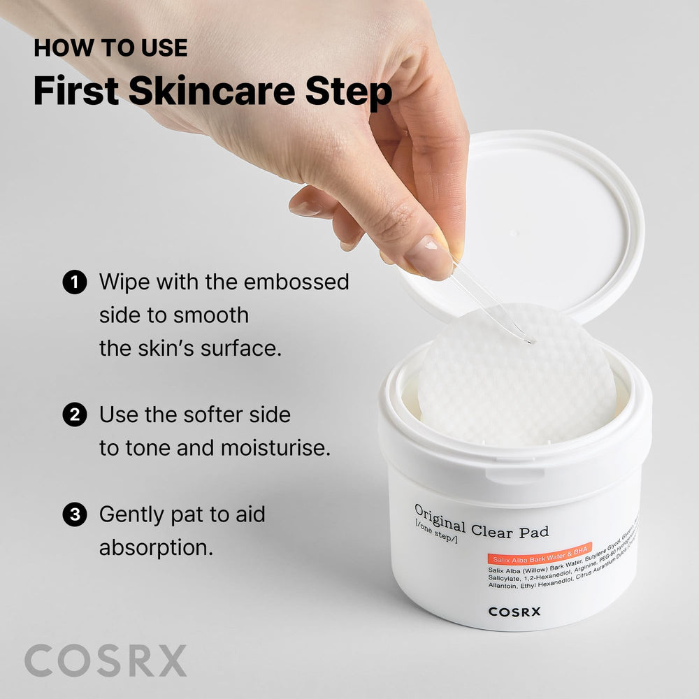 COSRX BHA Toner Pads tweezer included image highlights hygiene.