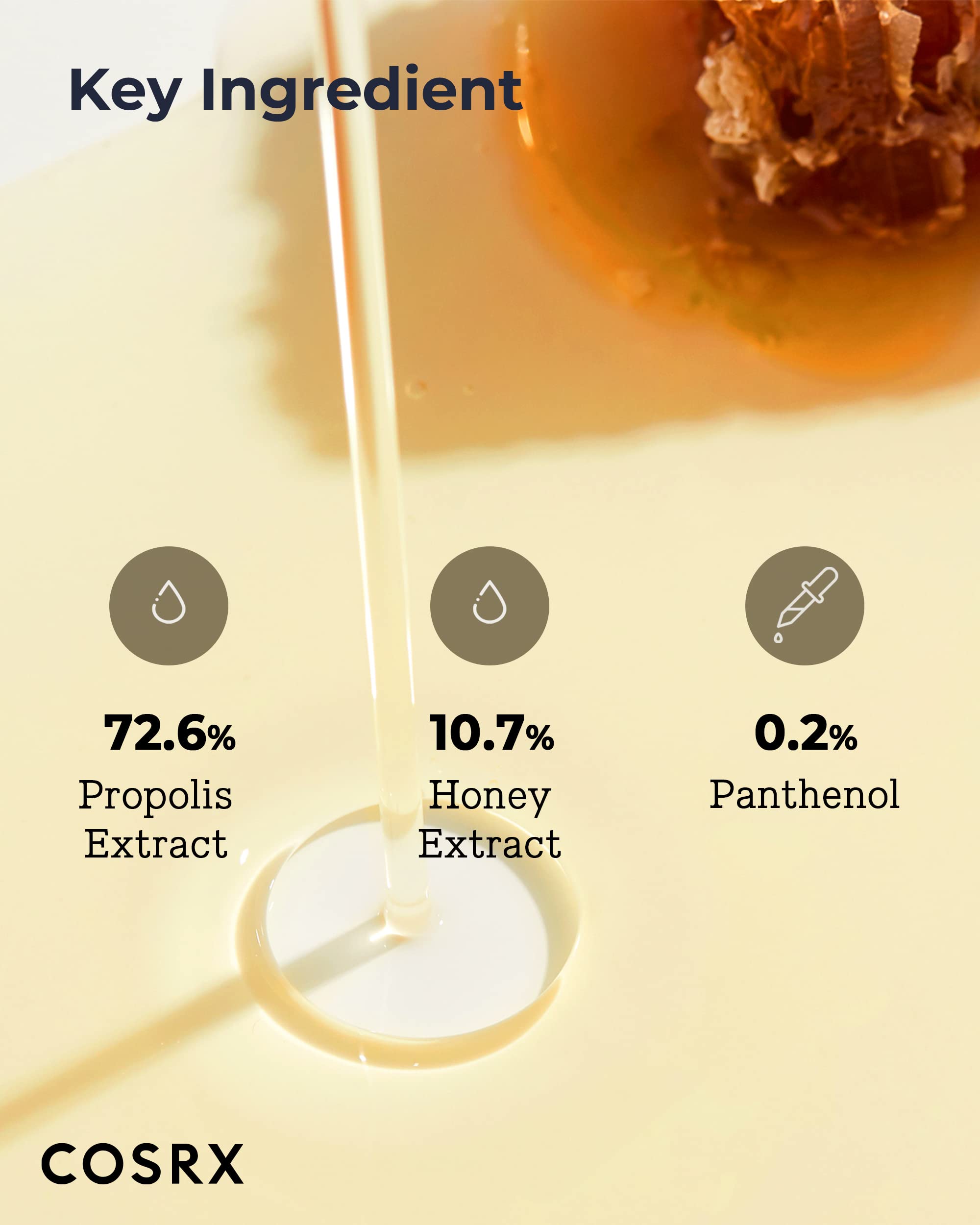 COSRX Full Fit Propolis Synergy Toner drops on hand reveal nourishing, non greasy feel