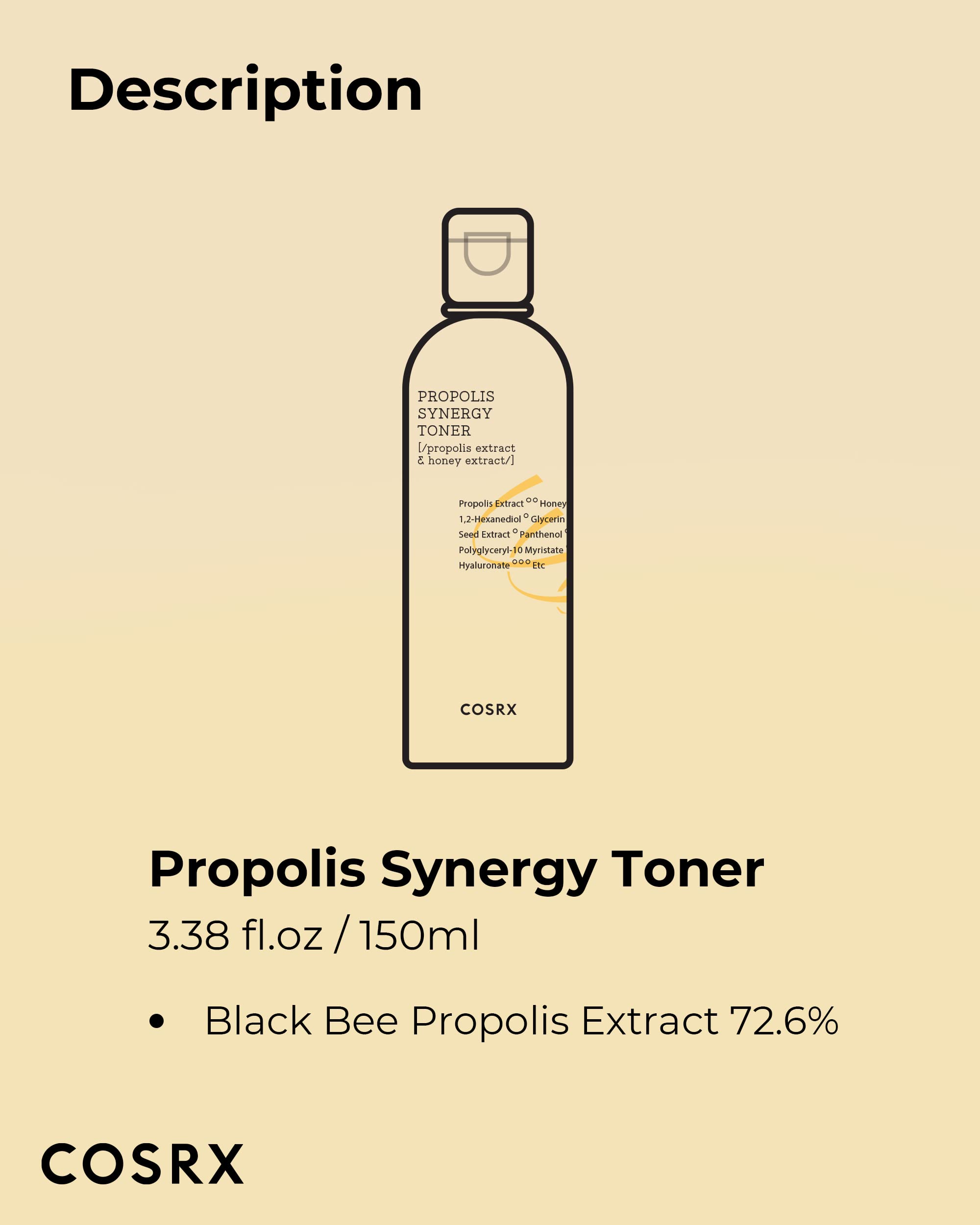 COSRX Full Fit Propolis Synergy Toner skin application demonstrates soothing hydration during routine