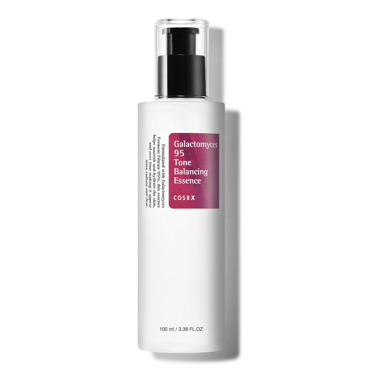 COSRX Galactomyces 95 toner bottle closeup showing hydrating glow and balance