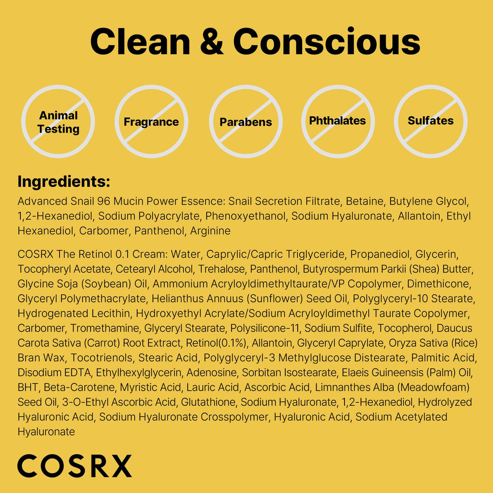 COSRX Gift set unboxing scene suggests a ready-to-share skincare gift.