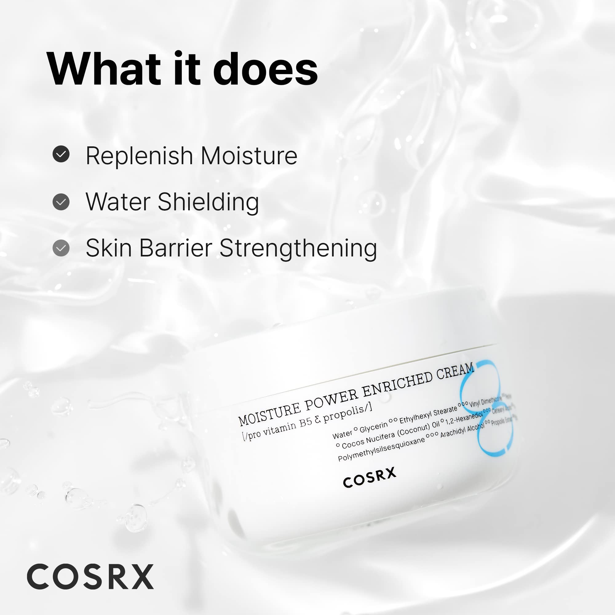 COSRX application pump demonstrating easy, controlled application and quick absorption.
