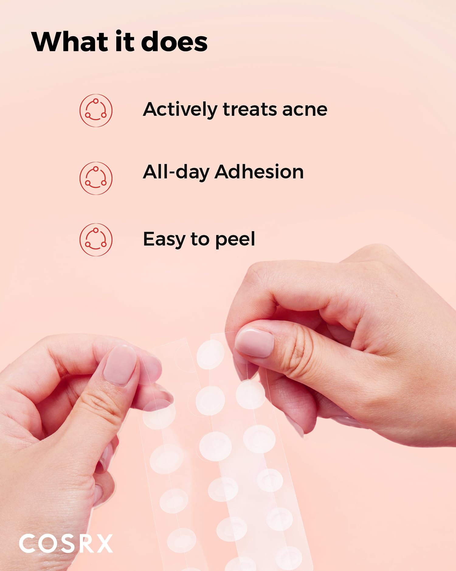 Oval shape fits along the jawline for discreet blemish coverage
