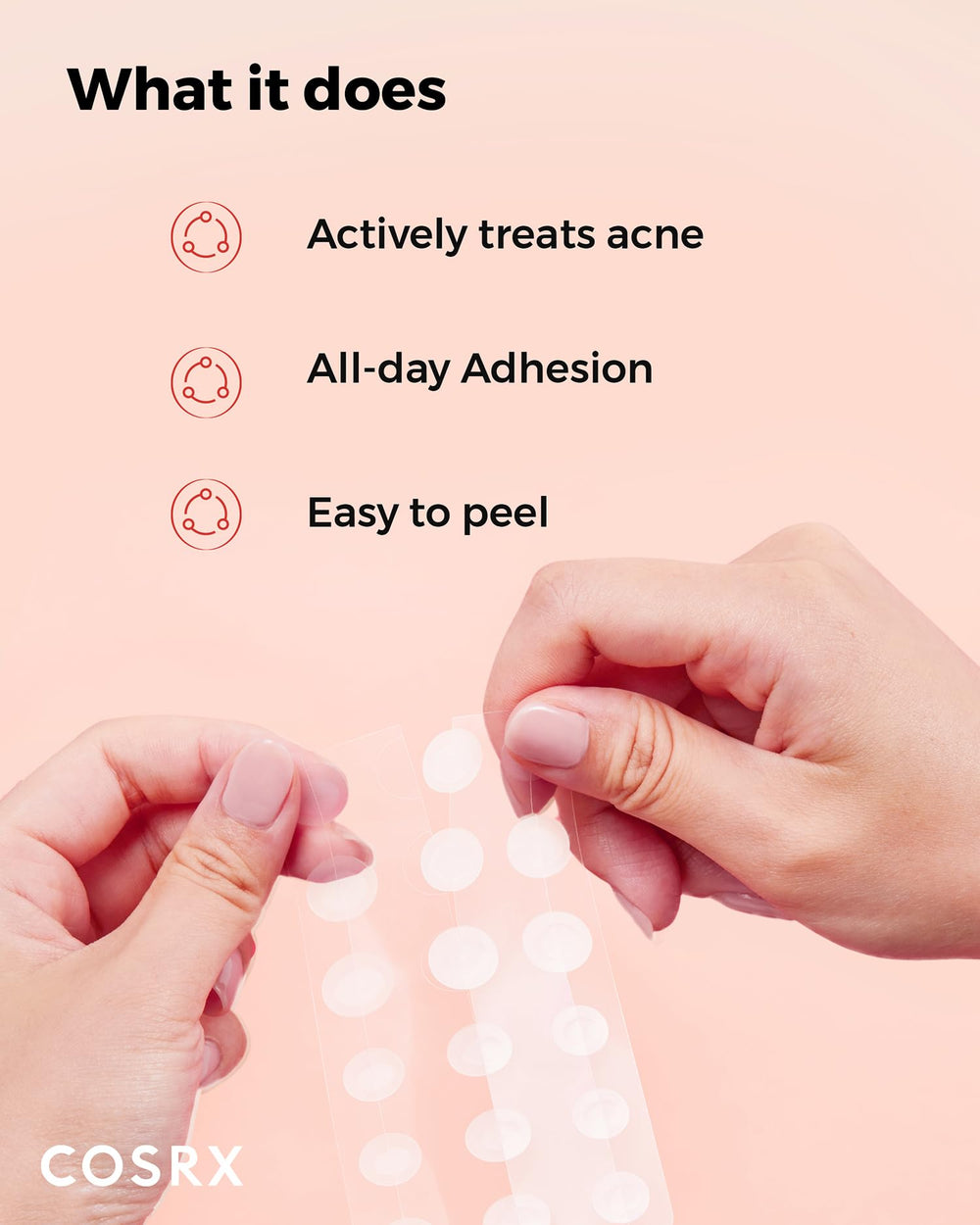Oval shape fits along the jawline for discreet blemish coverage