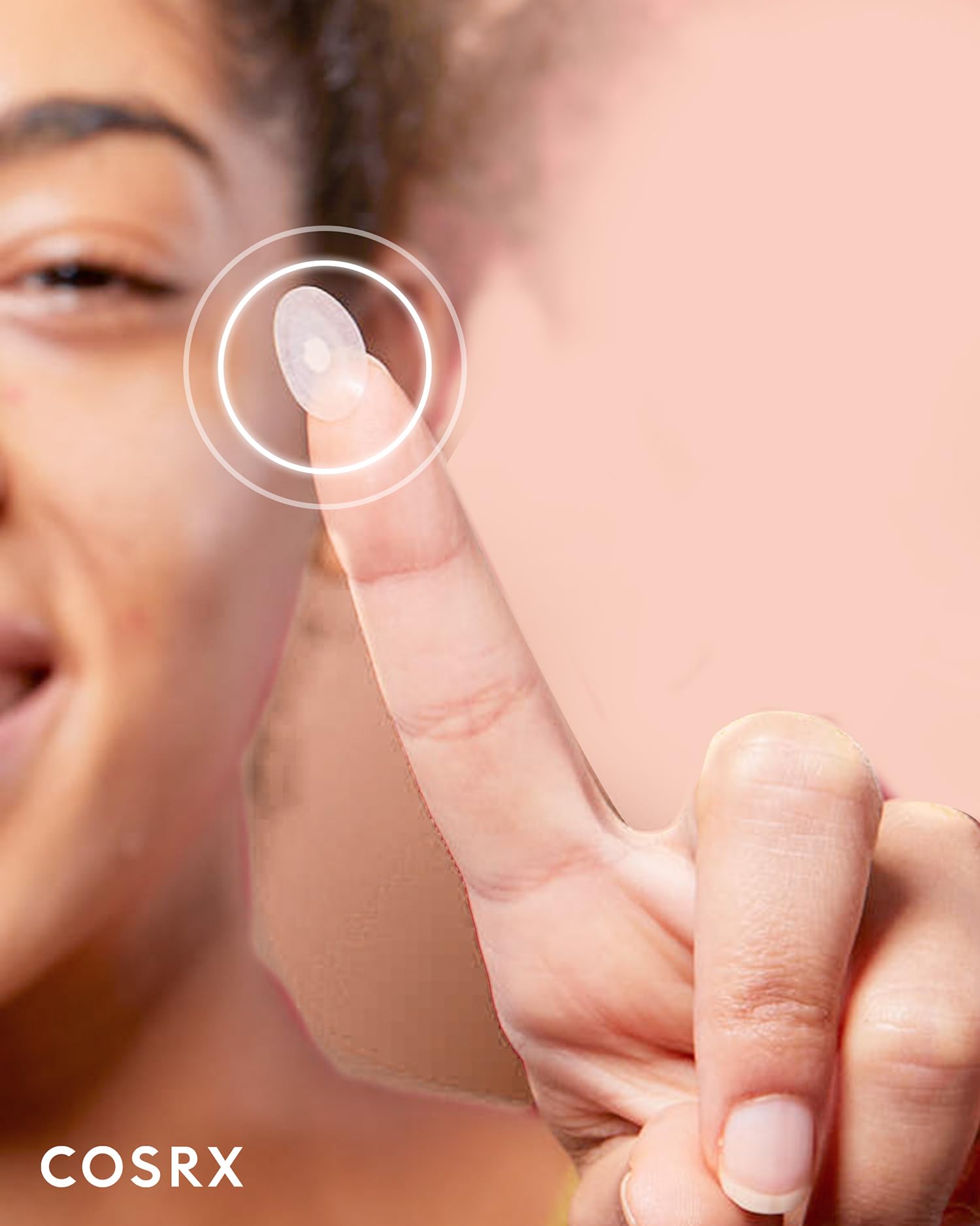 Clear matte edge blends into skin for an almost invisible look