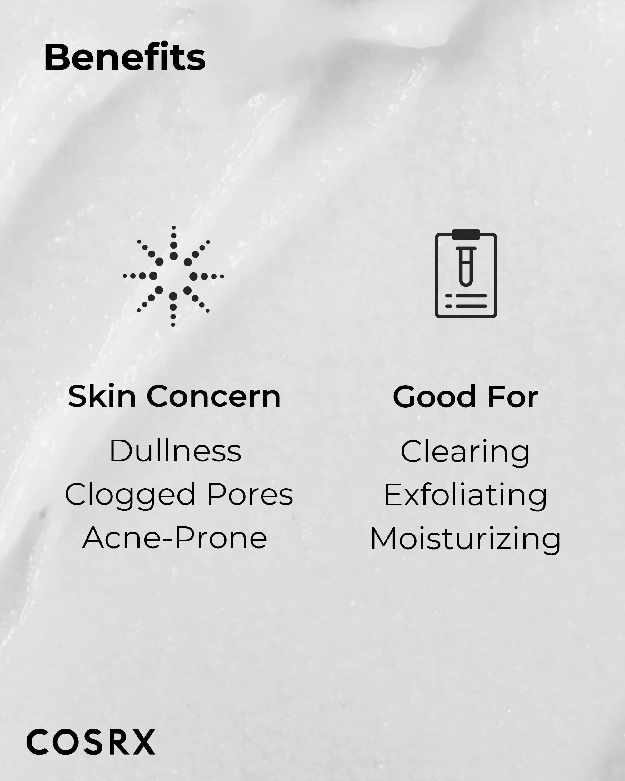 Papain and actives in COSRX gel emphasize gentle exfoliation boost