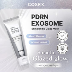 COSRX PDRN EXOSOME glaze wrap mask glass skin glow in the morning.