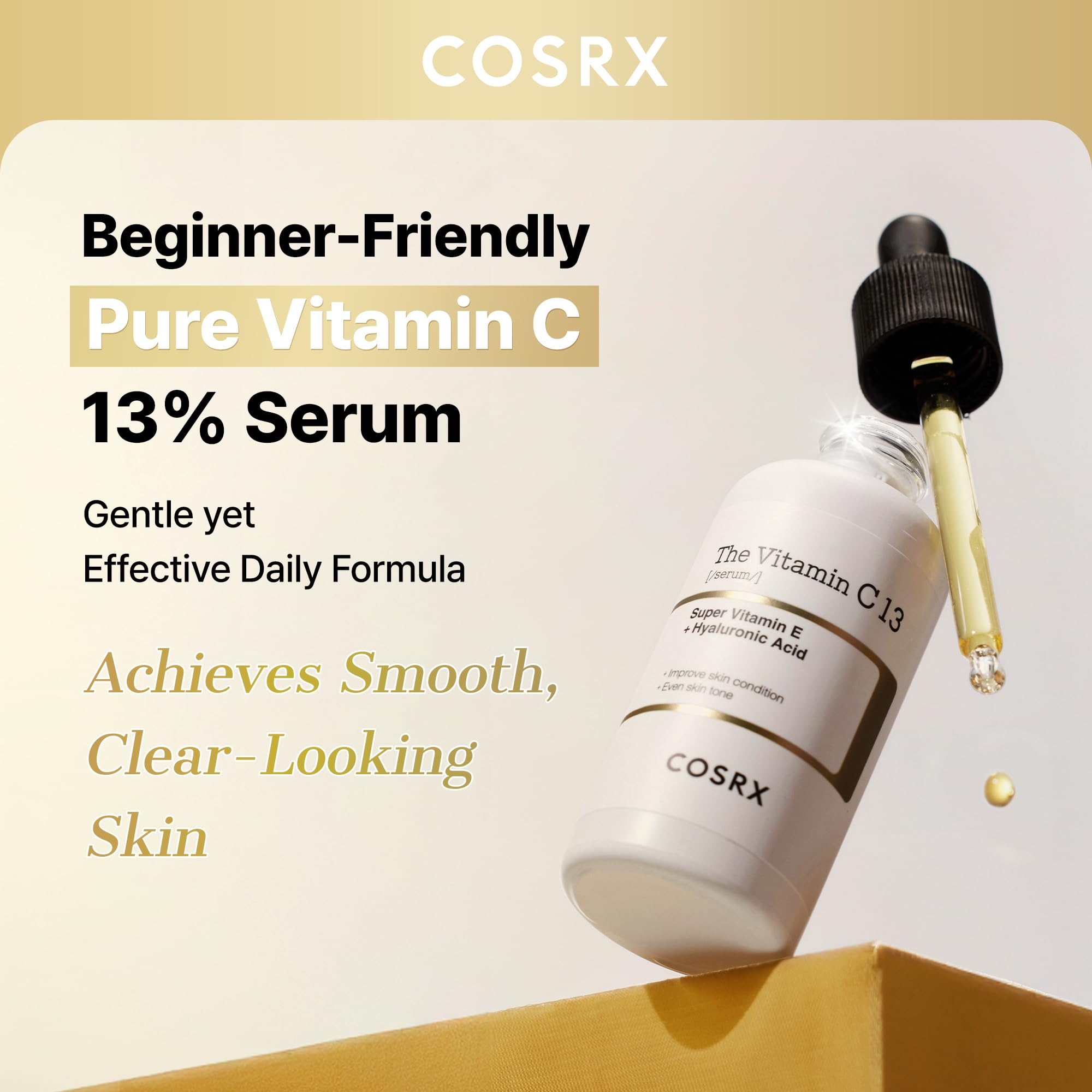 Close-up of COSRX serum texture absorbing quickly without stickiness
