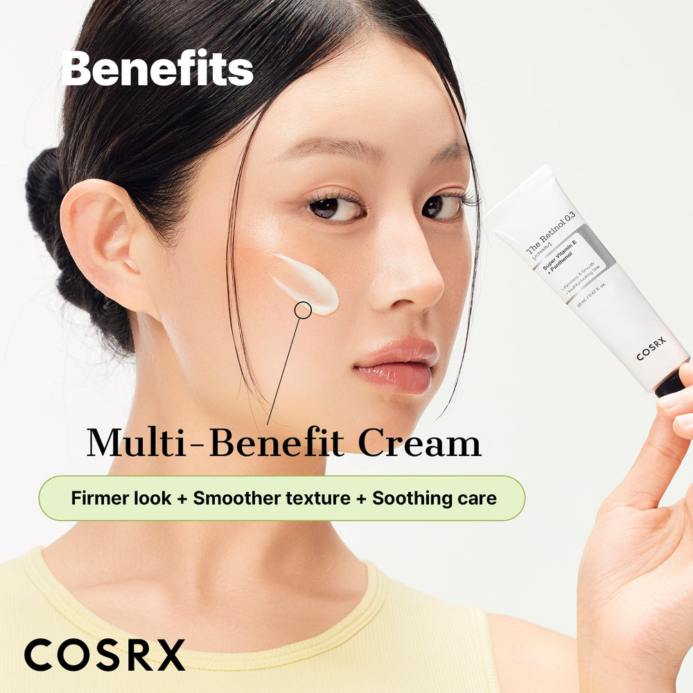 COSRX Retinol 0.3% Cream near the eye area to address fine lines