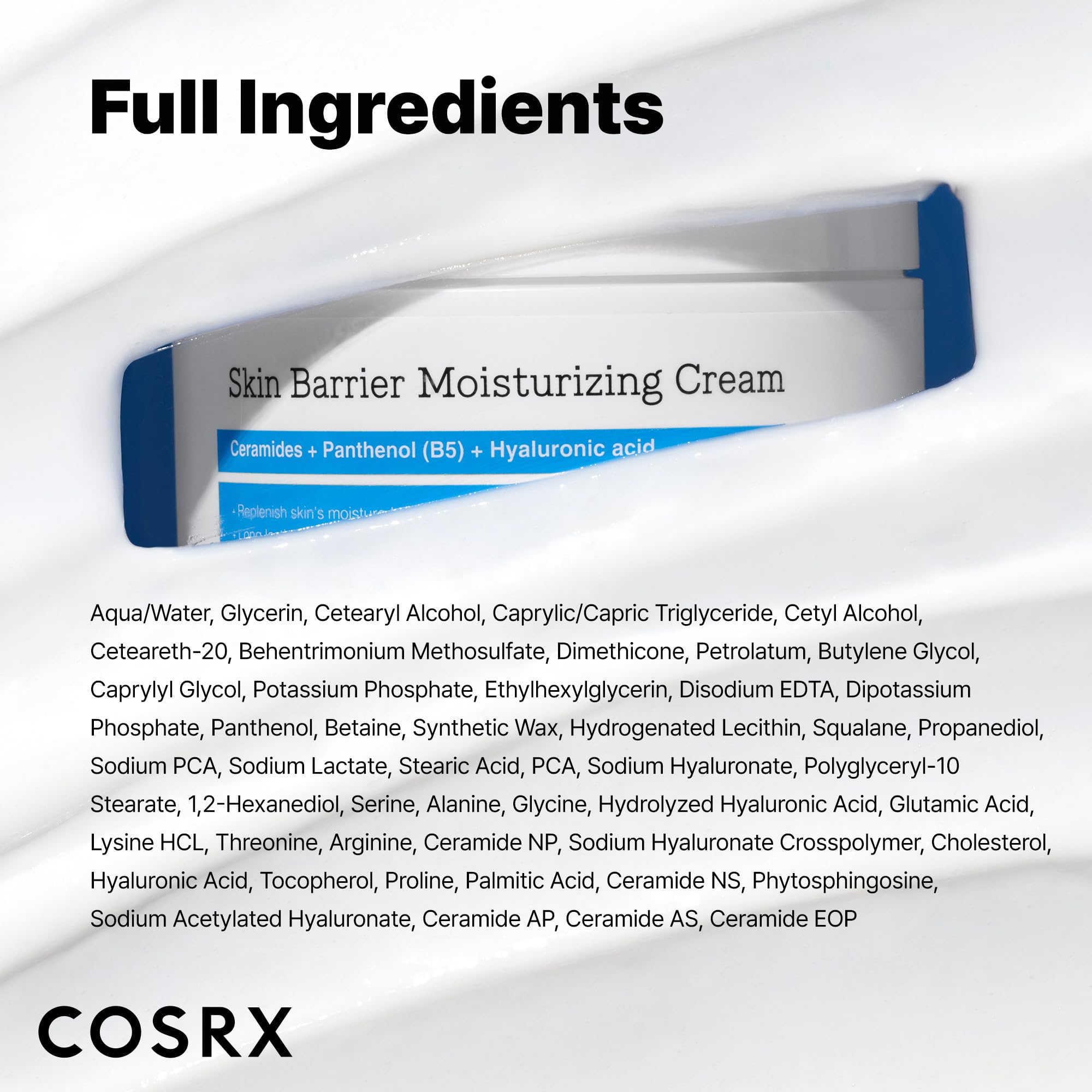 COSRX Skin Barrier Moisturizing Body Cream massaged into skin