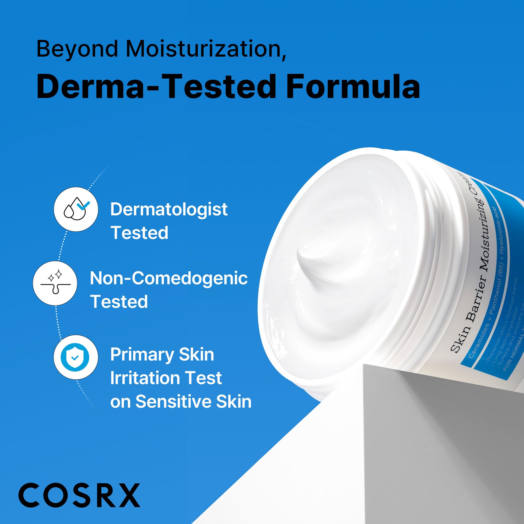COSRX Skin Barrier Moisturizing Body Cream unscented label