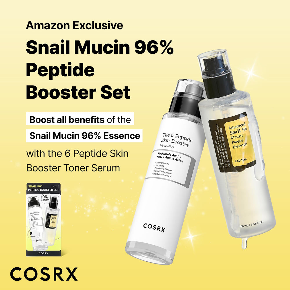 COSRX Snail Mucin booster serum pump showing easy daily application.