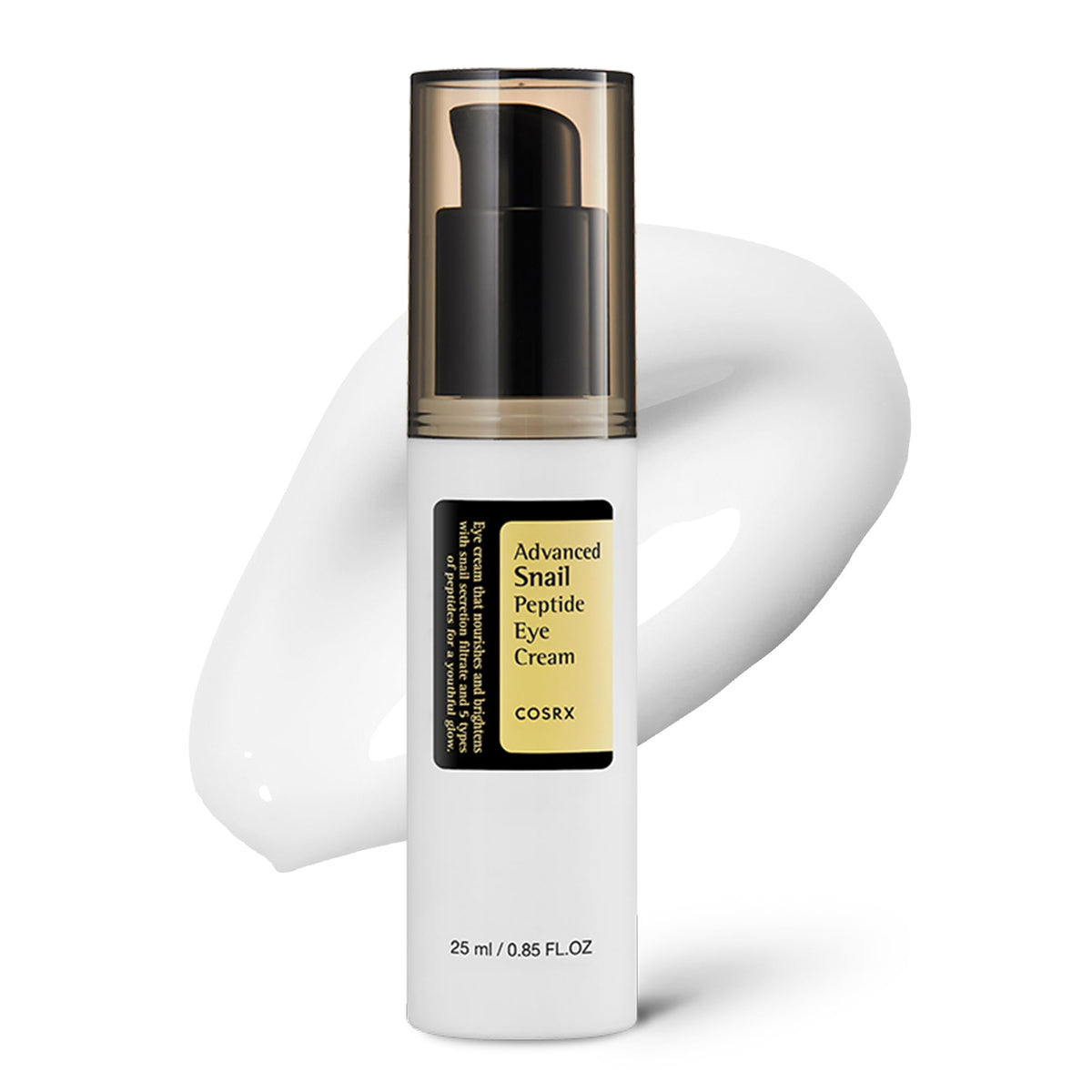 COSRX Snail Mucin Peptide Under Eye Cream bottle for daily care