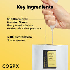 COSRX Snail Mucin Power Essence bottle for deep hydration