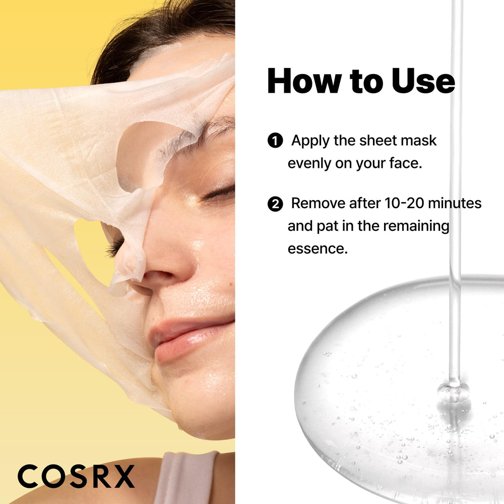 After use, COSRX Snail Mucin Sheet Mask leaves a refreshed glow