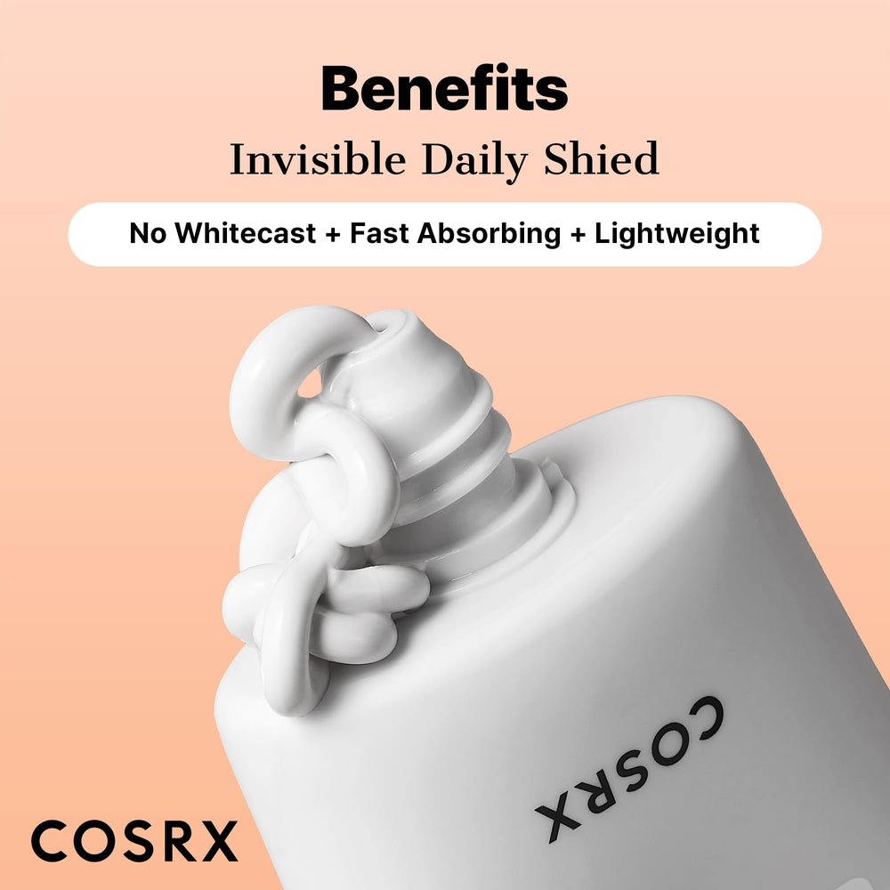 COSRX Vitamin E Sunscreen highlights Vitamin E nourishment benefits.
