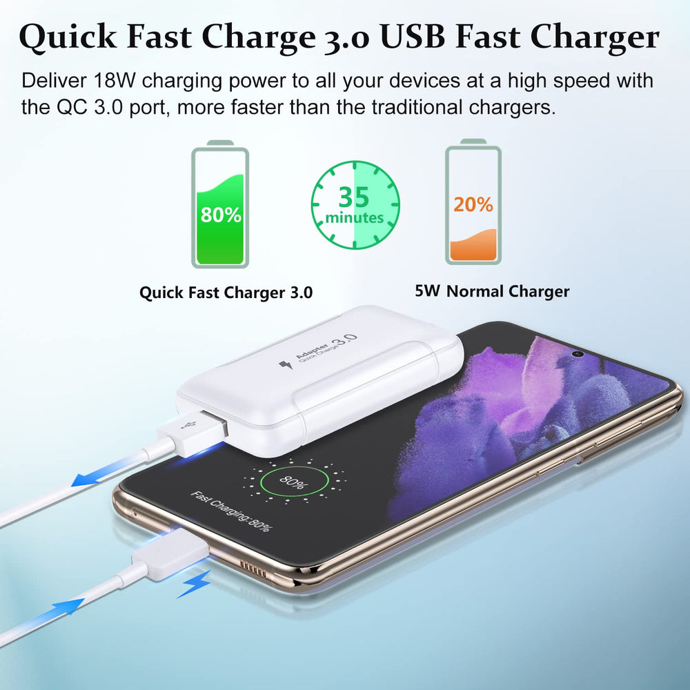 Costyle Slim Flat USB Wall Charger with foldable plug ideal for travel.