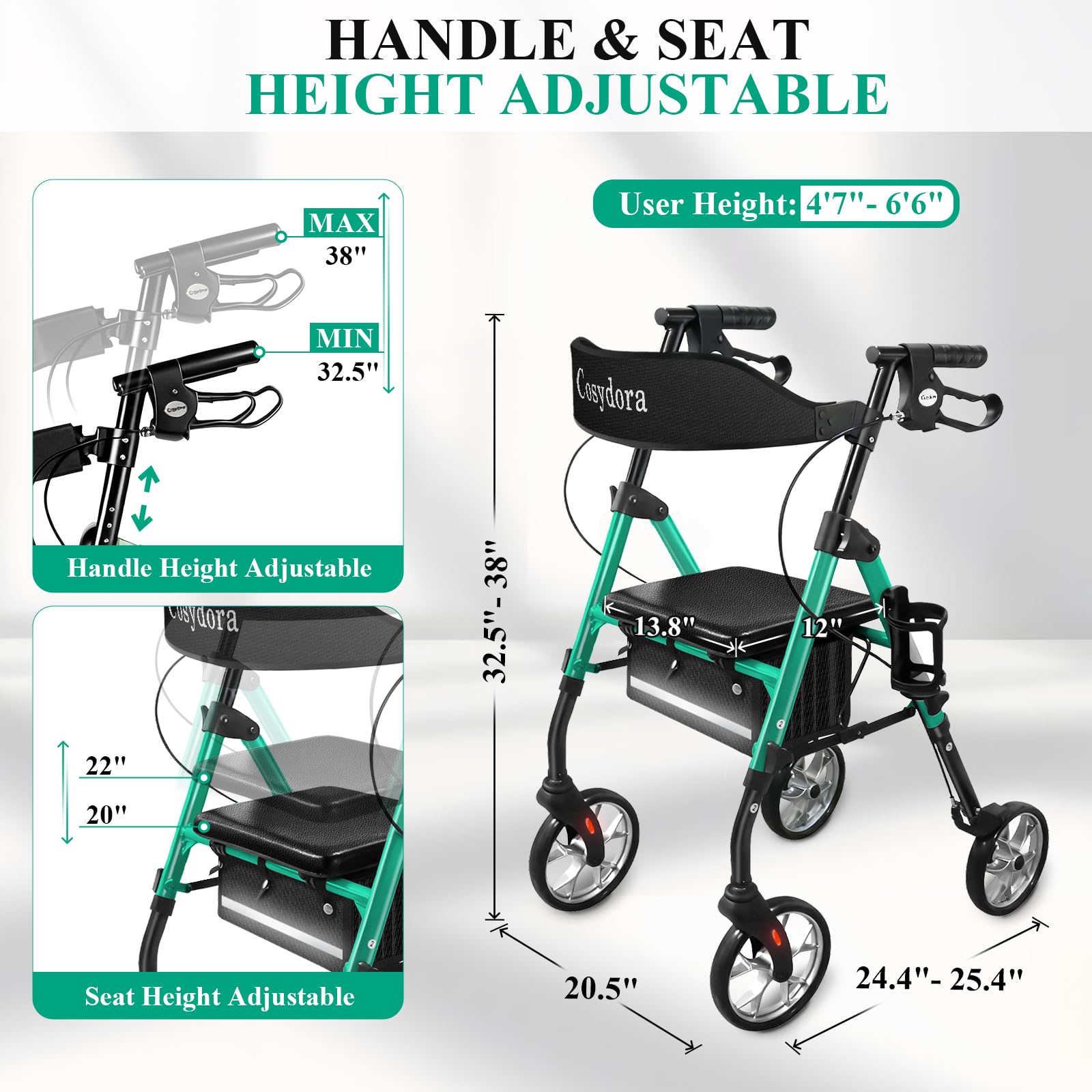Cosydora Rollator cup holder keeps drinks handy during errands.