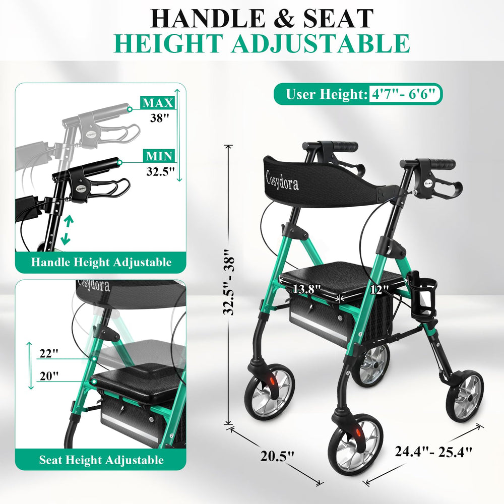 Cosydora Rollator cup holder keeps drinks handy during errands.