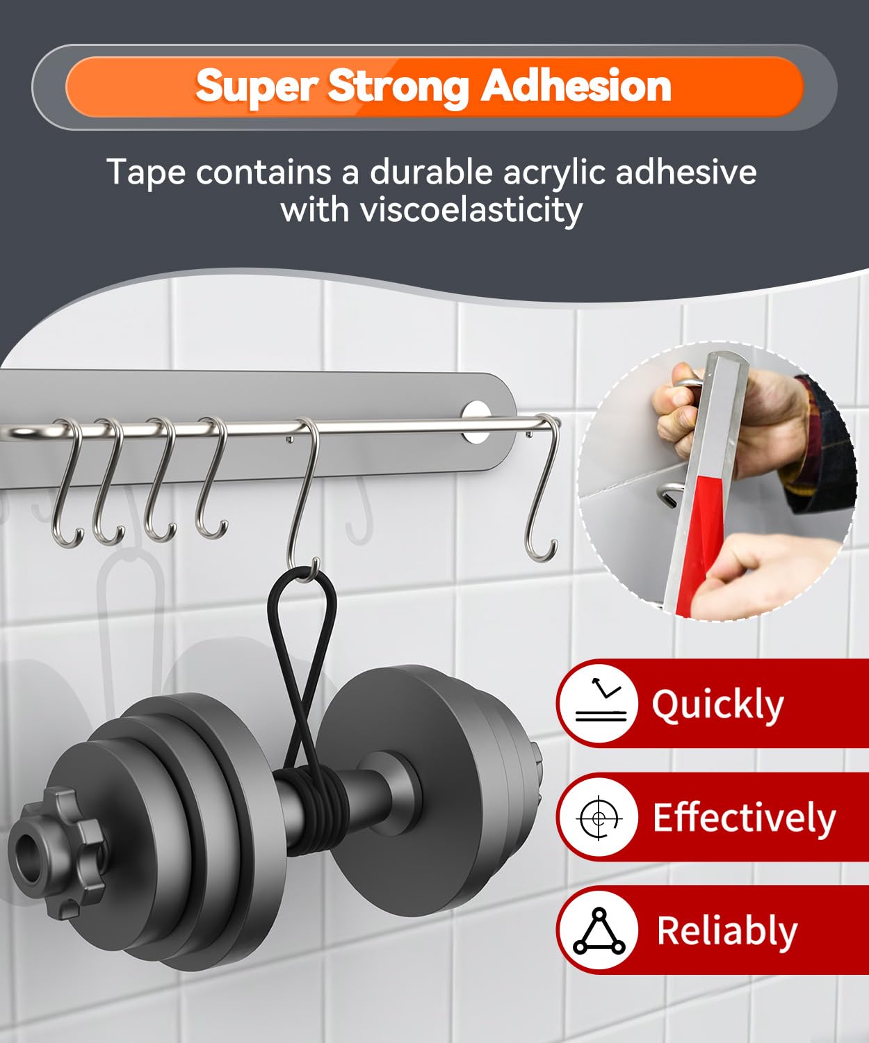 Cosygo tape applied to glass panel demonstrates versatile adhesion on transparent surfaces.