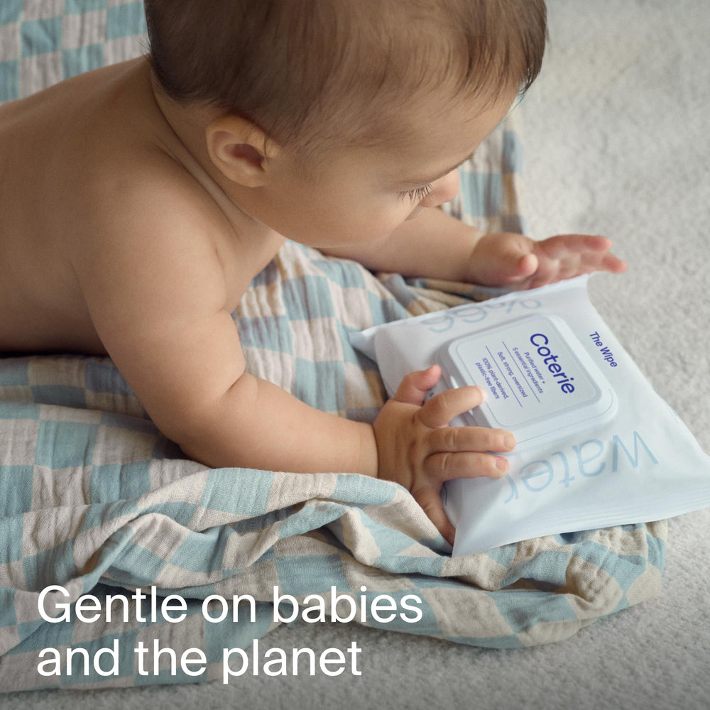 Coterie Wipes 99% Water: pure cleansing for quick messes.
