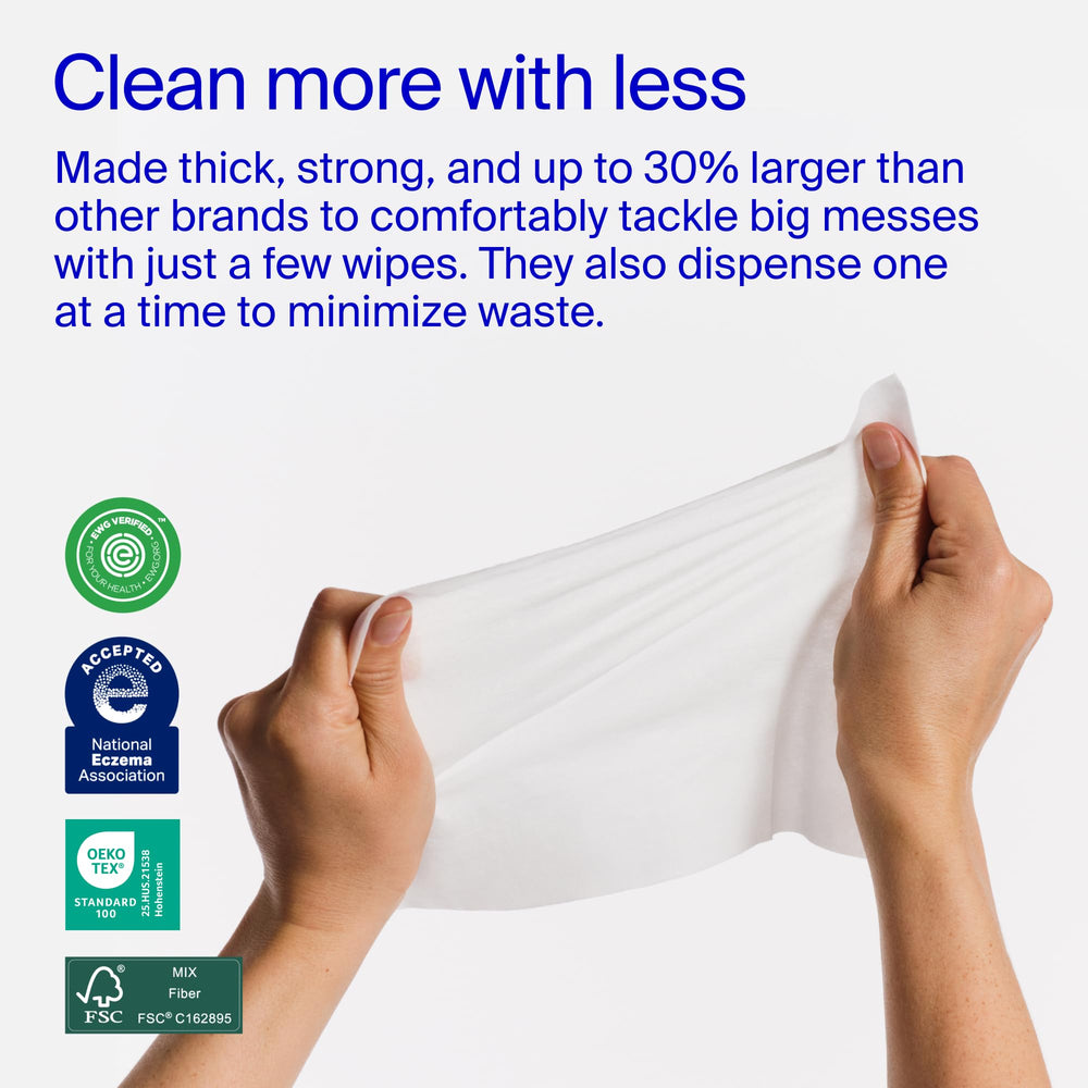 Coterie Baby Wipes PH-Balanced: balanced formula supports skin comfort.