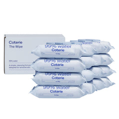 Coterie Baby Wipes unscented bundle; gentle cleansing for sensitive skin.