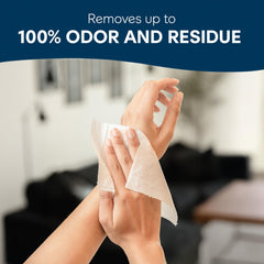Open flip-top lid of Cottonelle XL wipes for easy dispensing.