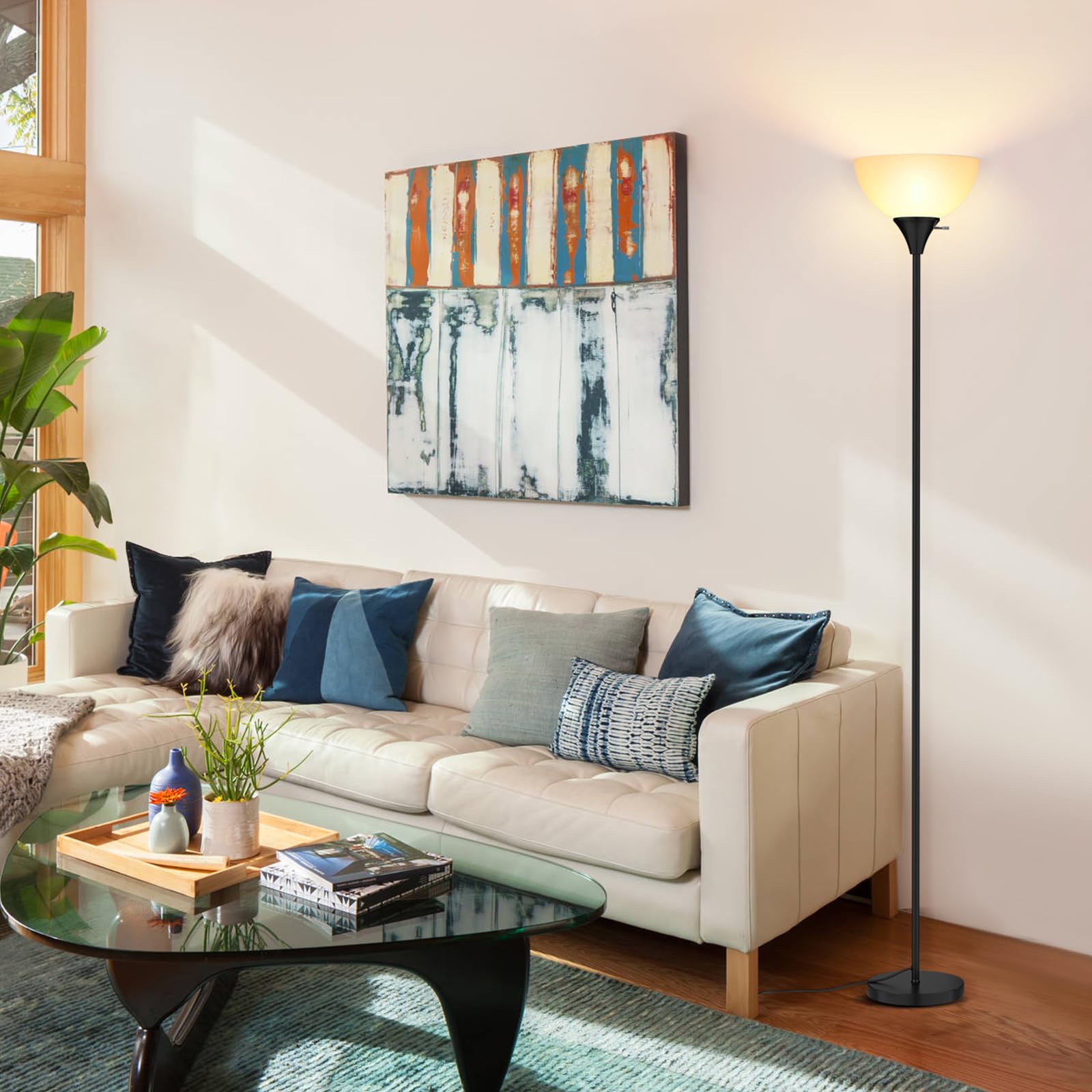 Coucrek floor lamp modern design suits contemporary interiors.