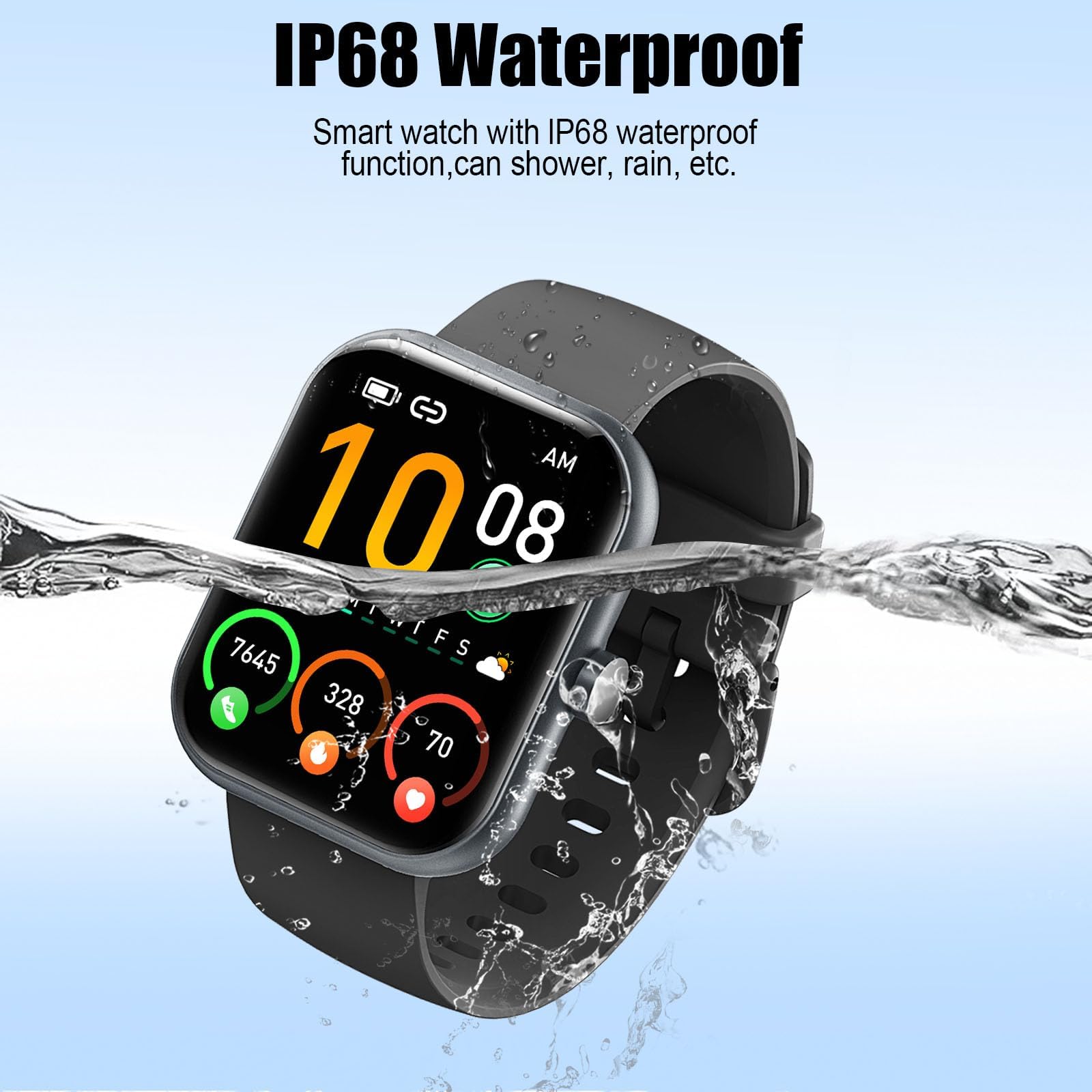 Coucur Smartwatch synced with GloryFit for easy customization.
