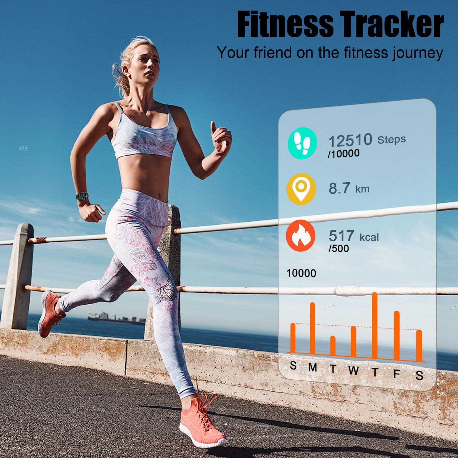 Coucur Smartwatch delivers social notifications with gentle vibration.