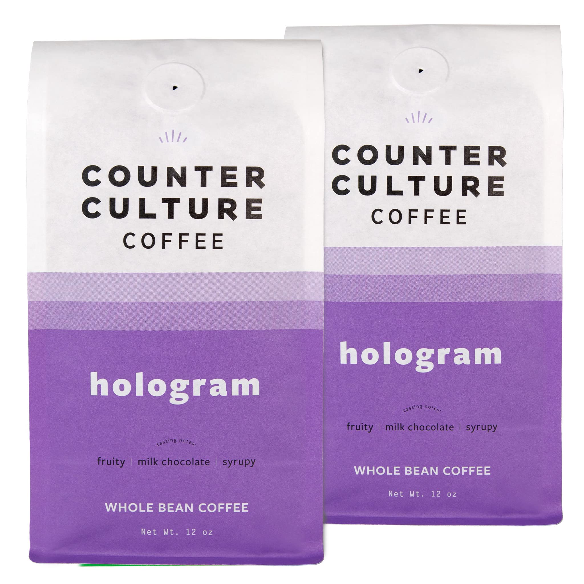 Counter Culture Coffee whole bean bag with hologram packaging for premium home brewing