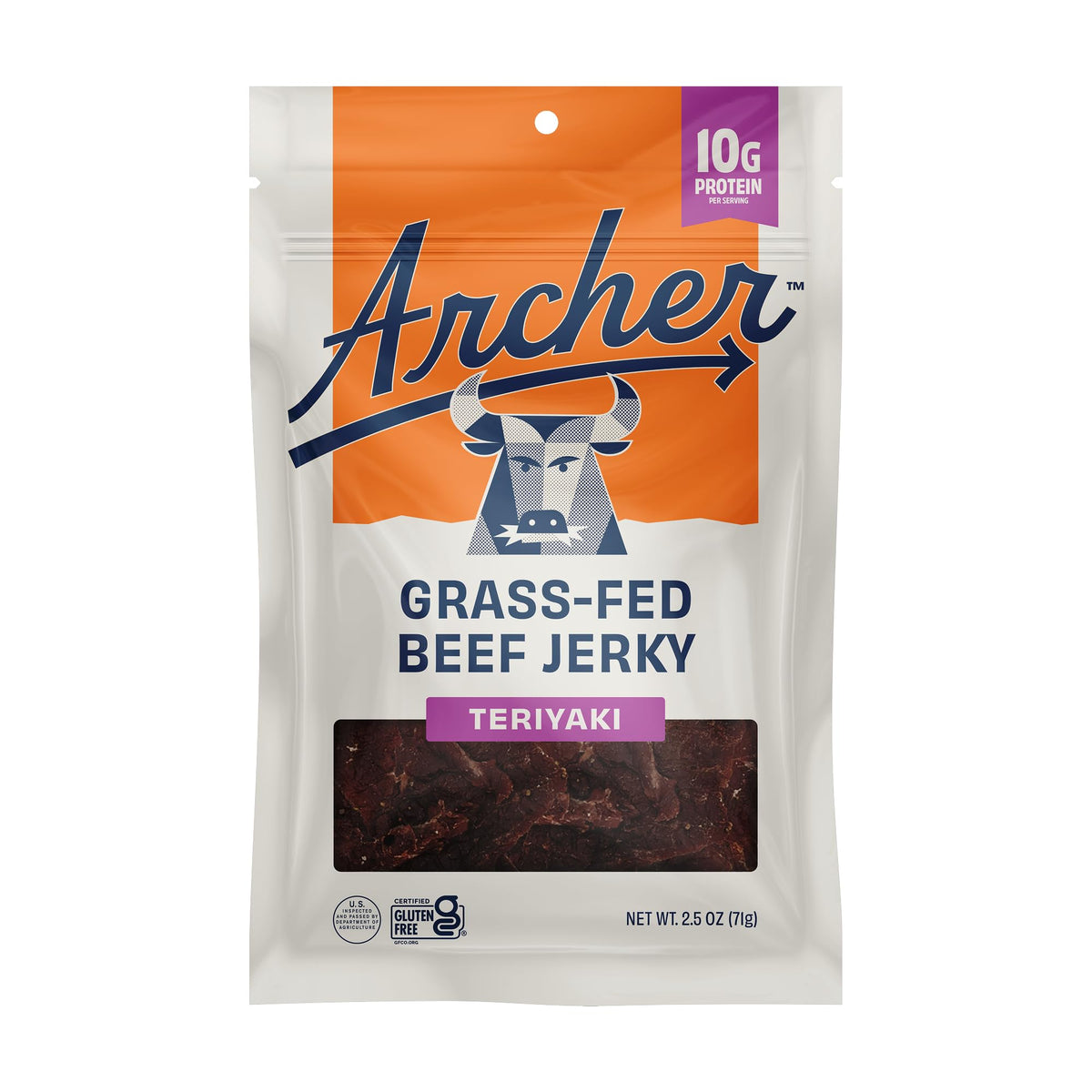 Country Archer Jerky Teriyaki pack for on-the-go protein.