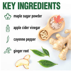 Country Farms ginger-cayenne-maple blend image for immune and metabolism support.
