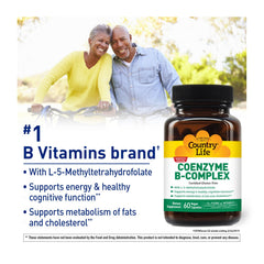 Country Life Coenzyme B-Complex capsules closeup show gentle daily use