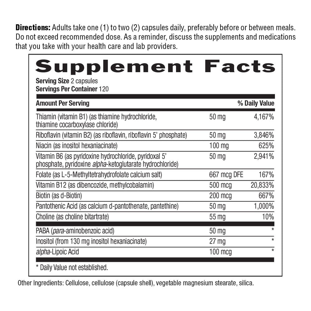 Country Life Coenzyme B-Complex label details show gluten-free and vegan certifications.